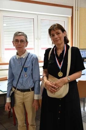 Remise de la médaille ANMONM à Véronique Protat, l