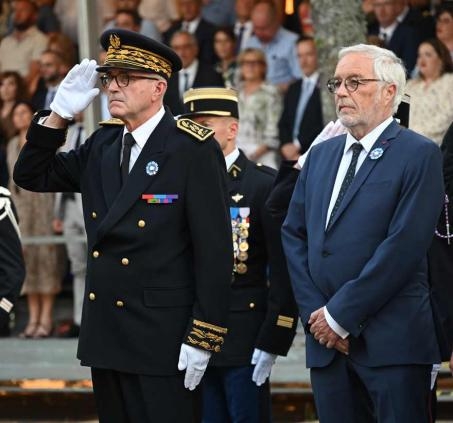 Paul Mourier, préfet et François Rebsamen, ministr
